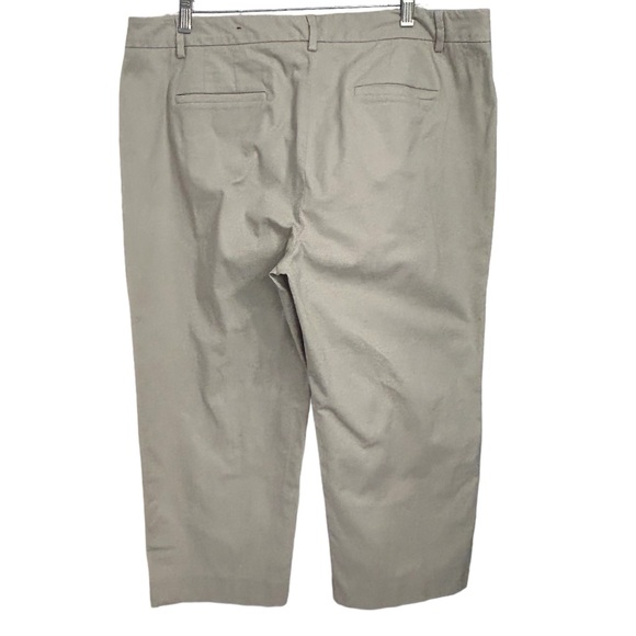 Talbots Khaki Perfect Skimmers with Leg Button Detail Size 16 - Picture 5 of 15